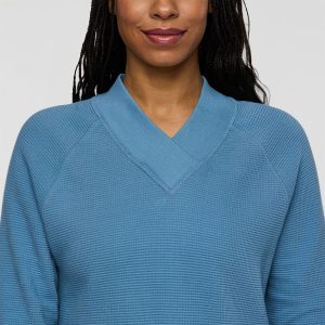 Atajo Long-Sleeve Waffle V-Neck – Women’s